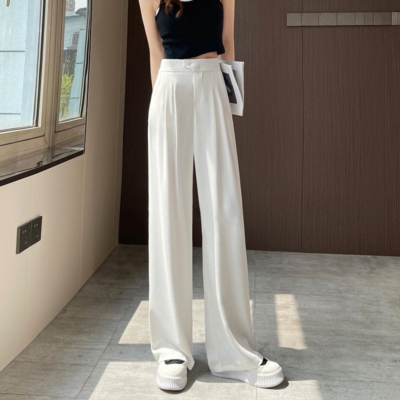 Women's Casual Full-Length Loose Trousers