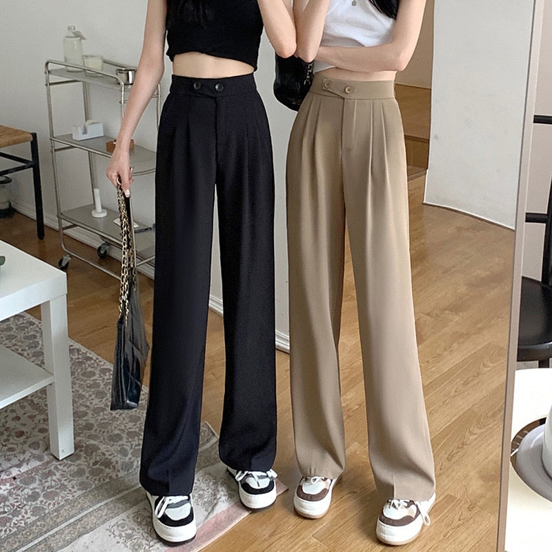 Women's Casual Full-Length Loose Trousers